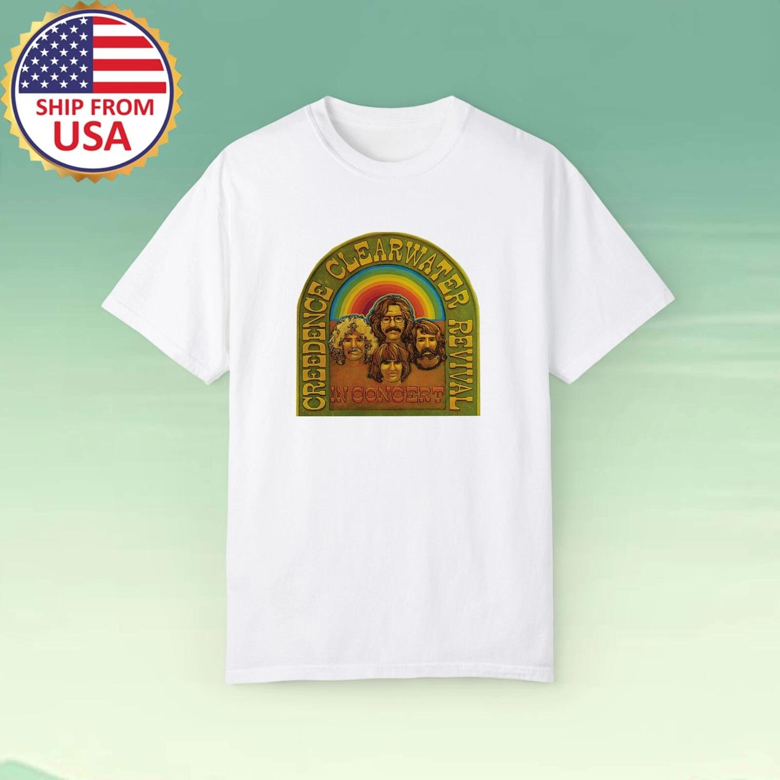 

Creedence Clearwater Revival Classic Men s White Size S-5XL S