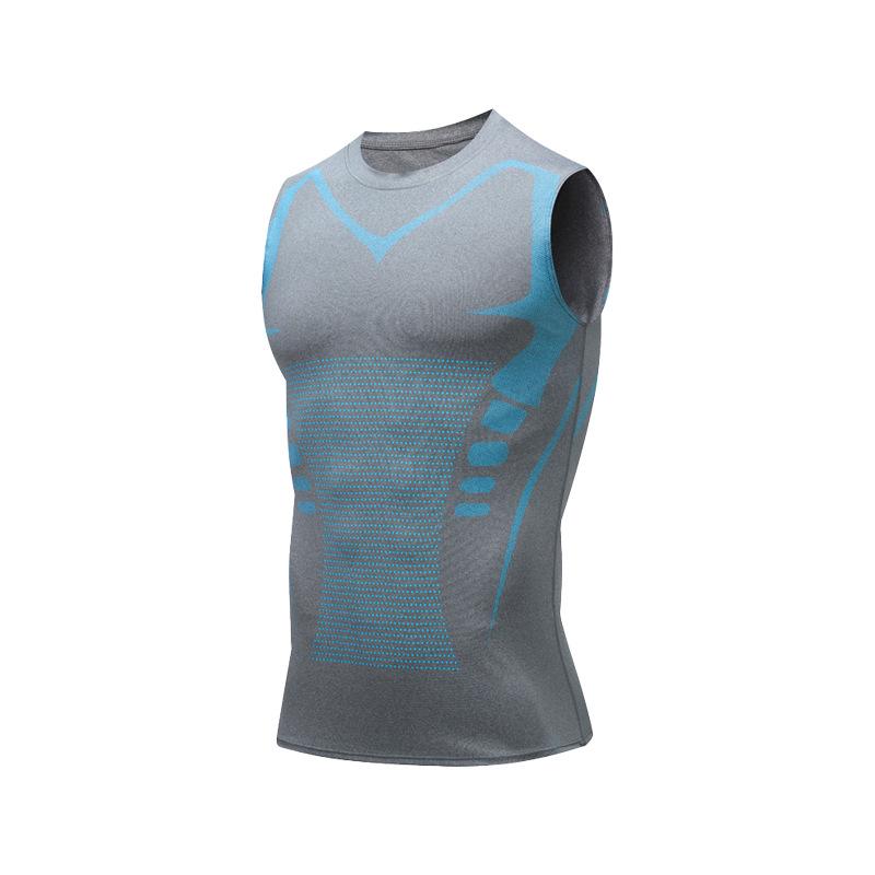 Men's Quick-Dry Fitness Sleeveless Set: Tight-Fit Wide-Shoulder Running & Basketball Training Vest & Shorts.