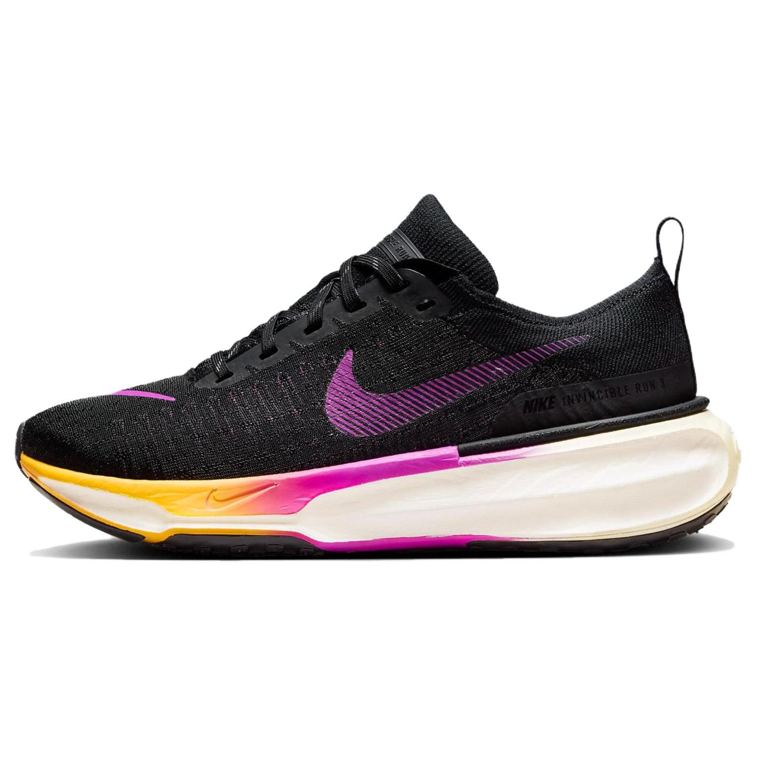 

новые женские Nike ZoomX Invincible Run 3 Черный Гиперфиолетовый Лазерный Оранжевый 36.5