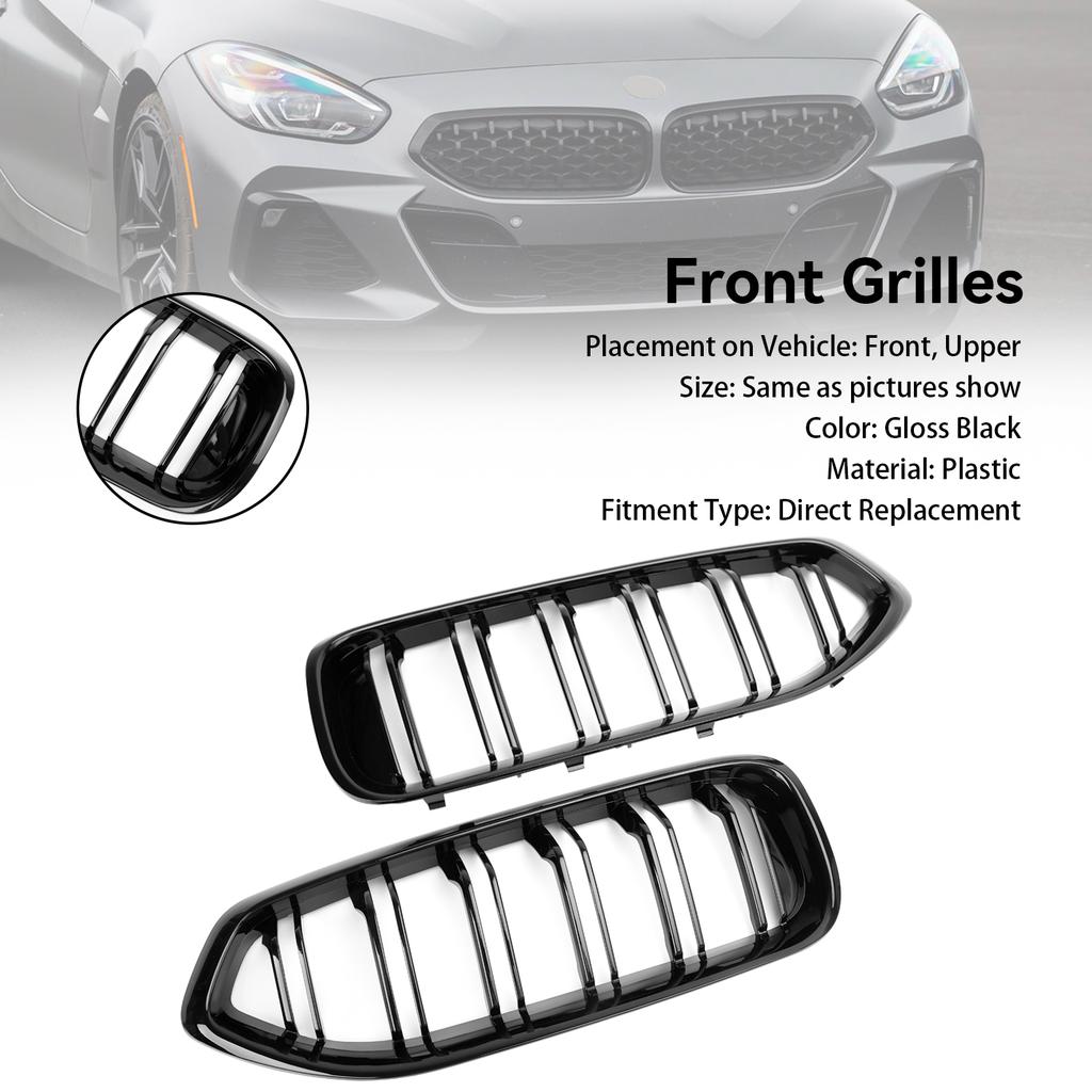 Gloss Black Front Kidney Grill Grille Fit BMW G29 Z4 20I 30I M40I 2019-2024