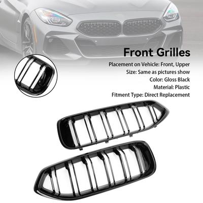 Gloss Black Front Kidney Grill Grille Fit BMW G29 Z4 20I 30I M40I 2019-2024