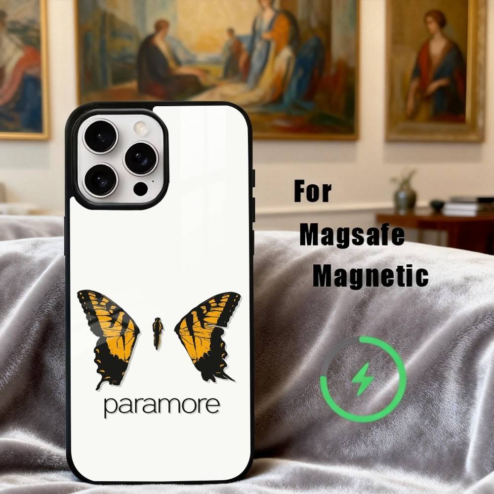 Pop-rock P-Paramore Band Phone Case For iPhone17,16,15,14,13,12,11 Plus,For Magnetic Wireless Charge Cover