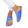 Womens Flip Flop Open Toe Flowers Sandals Lace Flat Slipper Casual Shoe