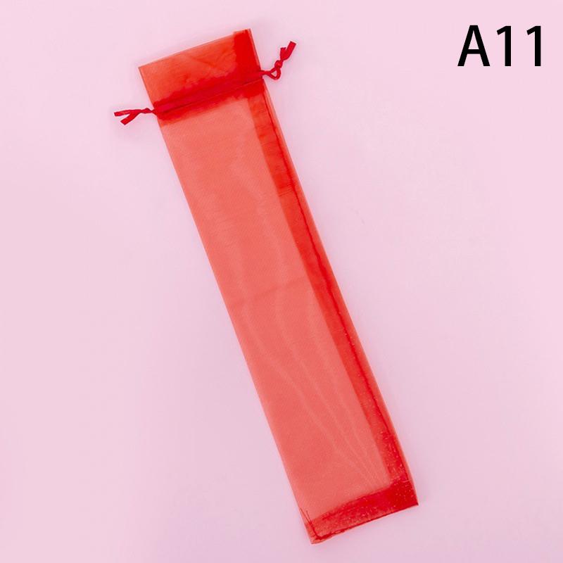 10 Pack Folding Hand Fan Pouch Drawstring Organza Bags Folding Fan Pocket Bag For Outdoor Wedding Party Favor Gift Bags