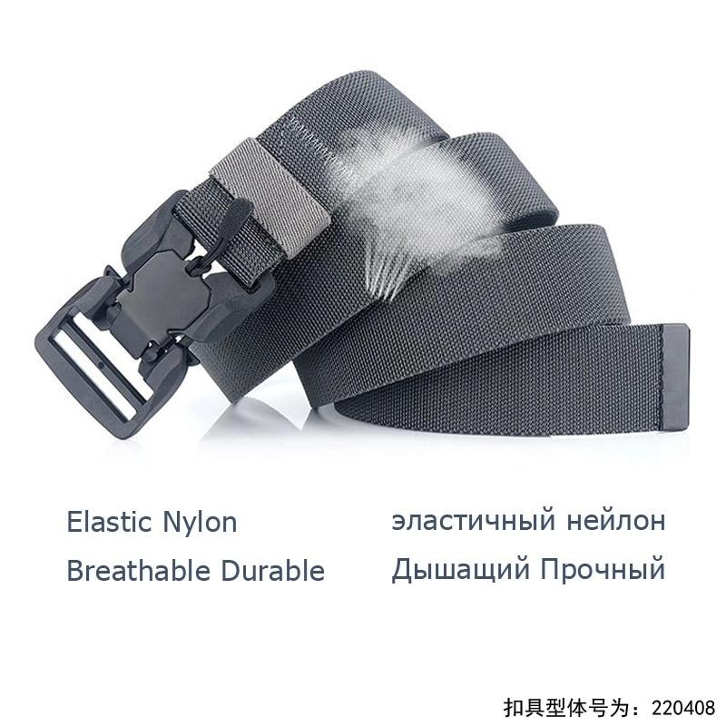 Tactical Belt Magnetic Buckle Quick Release Elastic Belt Casual Nylon Tooling Training Belt Men's Trousers Belt