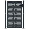 Garden Gate Anthracite 100x150 Cm Steel Square Design