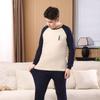 Fat children's long johns boys' pure cotton plus fat boys' warm older children's full cotton sweater children's underwear set
