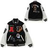 BAPE Unisex Minimalist Long-Sleeve Baseball Jacket: Fall/Winter Streetwear Trend—Relaxed-Fit, Versatile Cardigan M00N