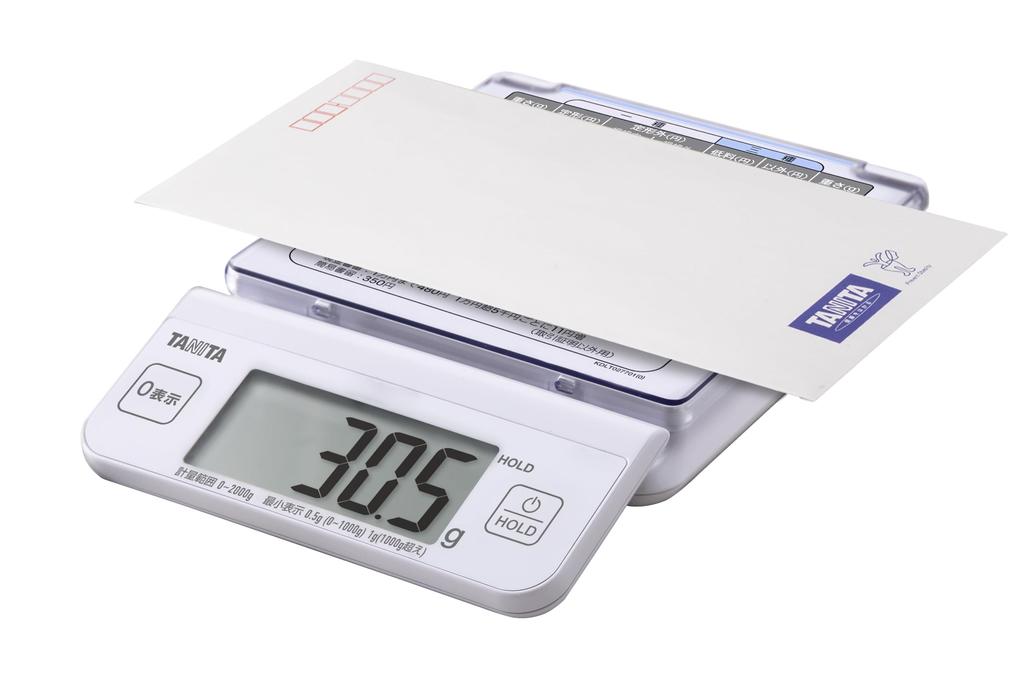 Cantar digital pentru scrisori Tanita cu mod HOLD care ascunde afișajul și vă permite să verificați greutatea obiectelor mari, poate măsura până la 2 kg în piața de vechituri