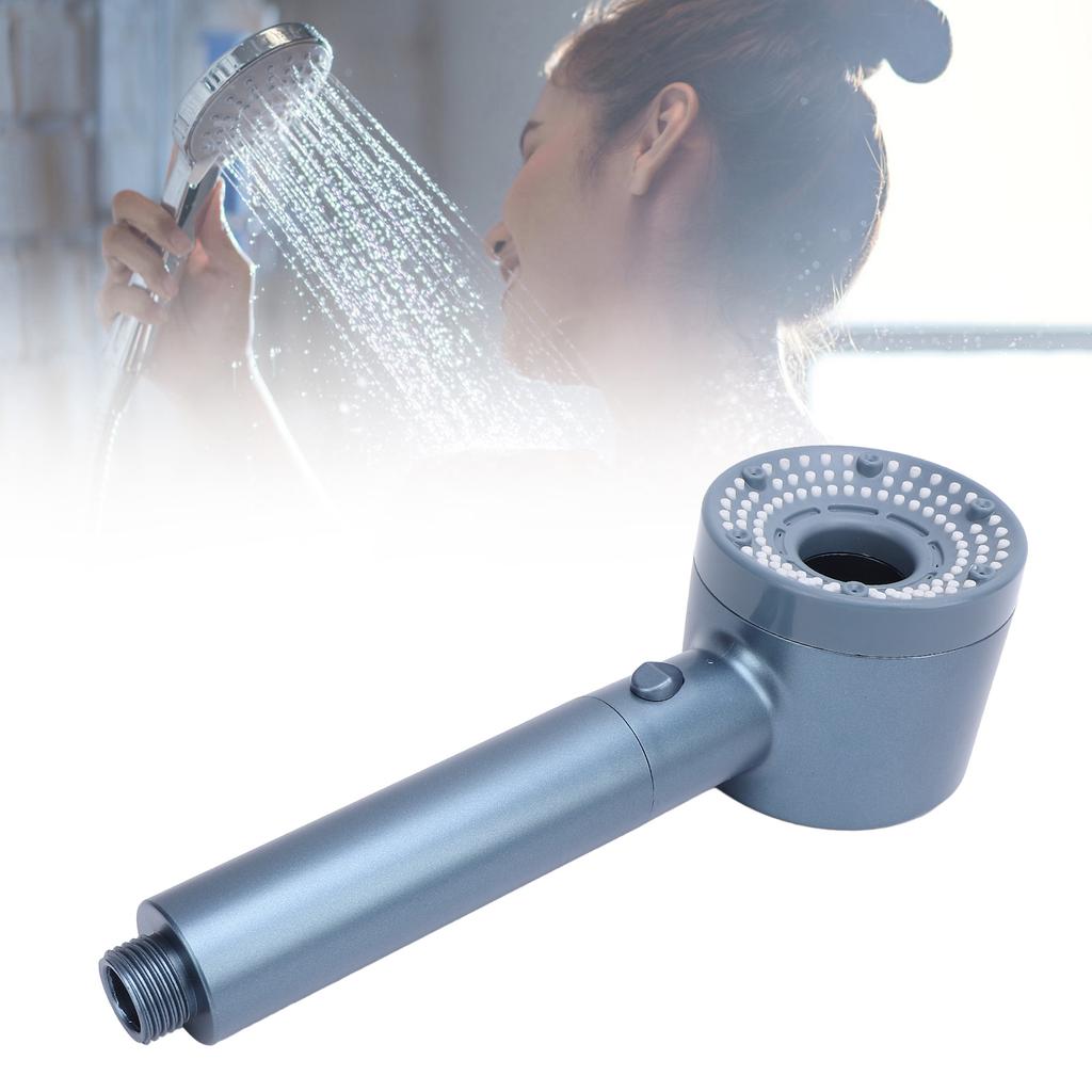 Filtered Shower Head Chromed High Pressure Handheld Showerhead 5 Modes Adjustable for Home Bathroom