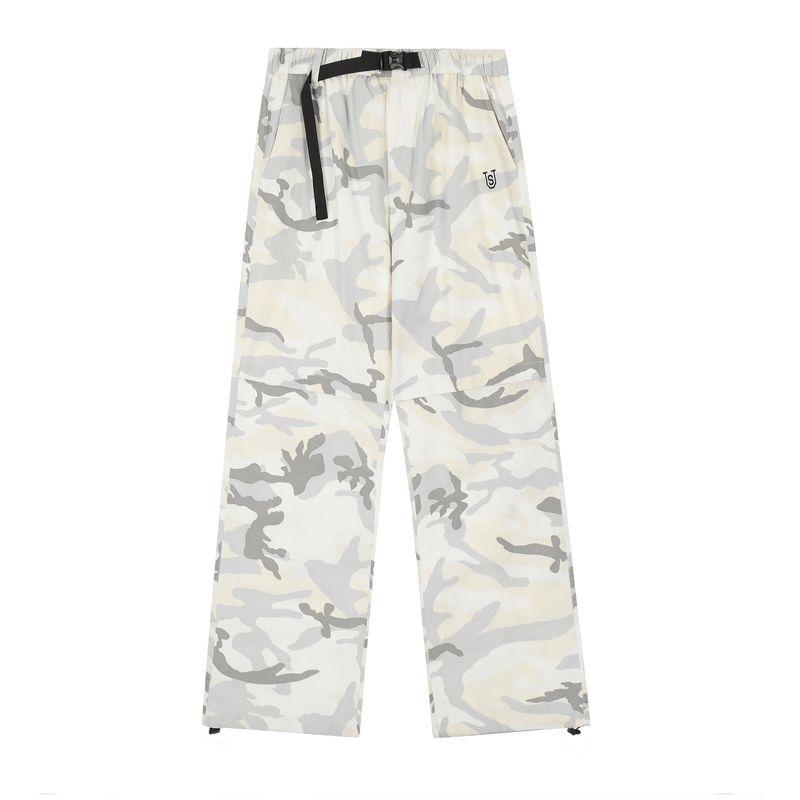

BBoy Street Sign Elastic Adjustable Dance Practice Pure Color Trousers White Camouflage XS