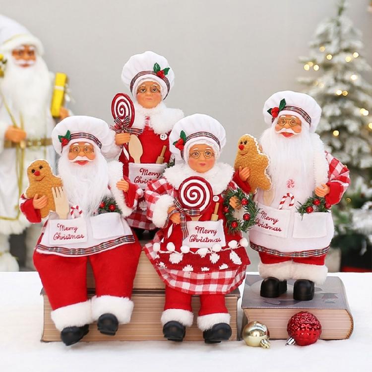 Uživatelsky přívětivé Vánoční kuchař Santa Dekorace Svátky se Santou Kuchař Dekorativní kousky pro kancelář a domácí oslavy