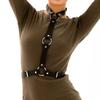 Ladies' Circular Leather Sexy Body Decoration Strap Adjustable Daily Gothic Punk Bondage Tight Strap Couple Bdsm Accessories
