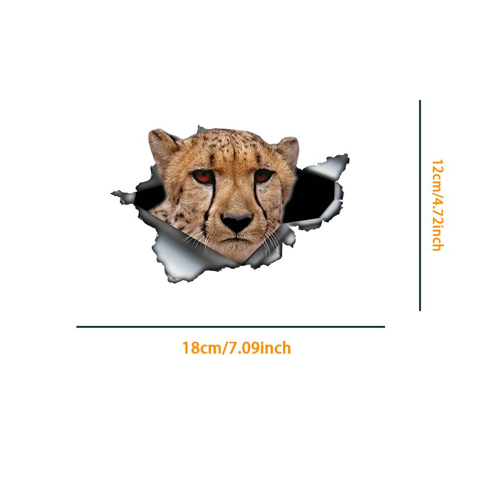 

1 шт. 2D плоские наклейки Животное гепард Наклейки на автомобиль Наклейки на стену Холодильник Багаж Ноутбук Наклейки на туалет