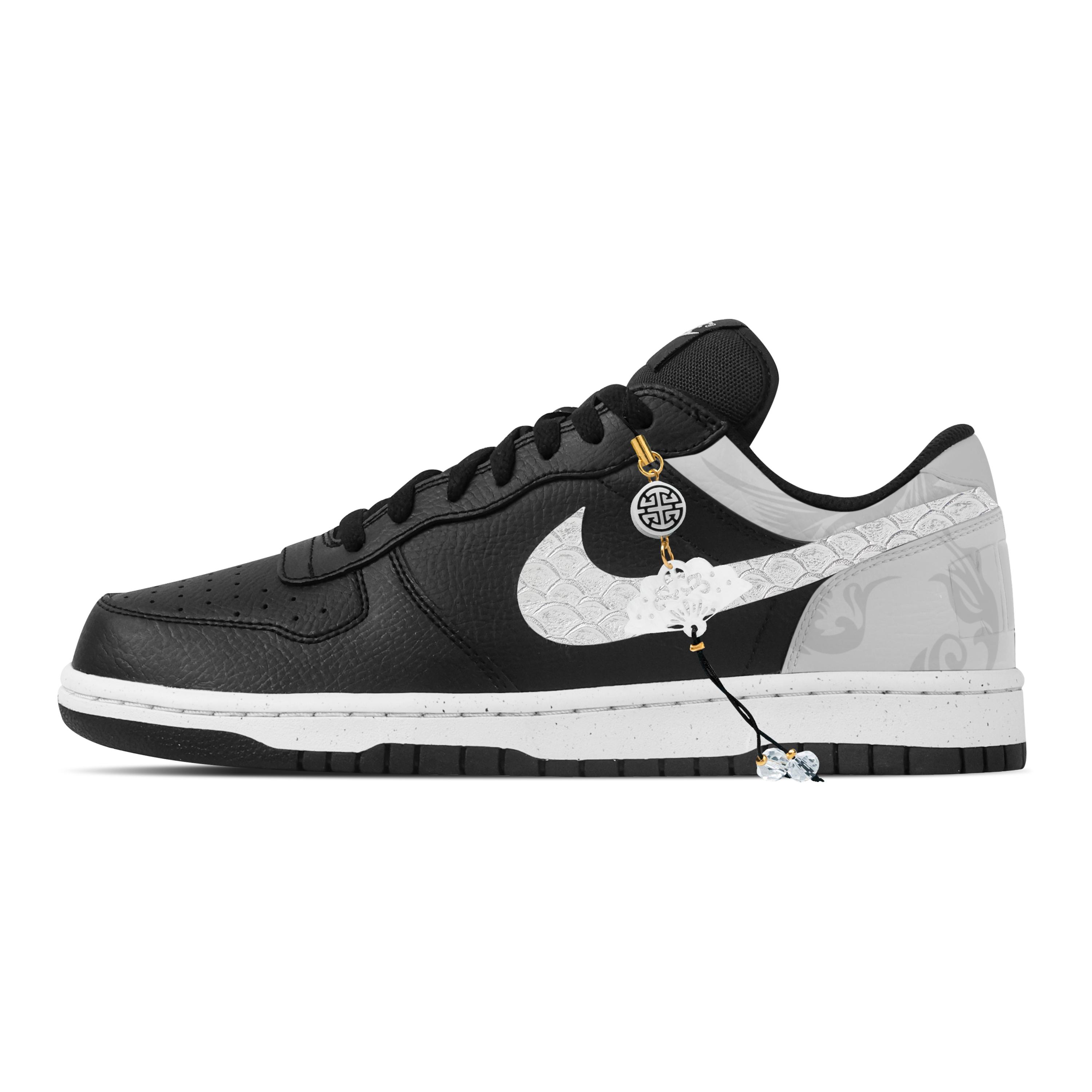 

Nike Big Mystic Frost Cloud Abrasion Resistant Breathable Low top Skateboard Shoes Men s Black Gray 355152-016(Team773-) 42.5