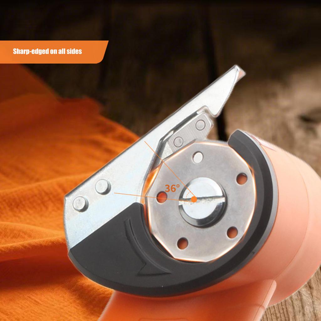 Cordless Electric Fabric Scissors Lithium Powered Cloth Cutting Machine For Fast Textile Trimming With Safety Guard