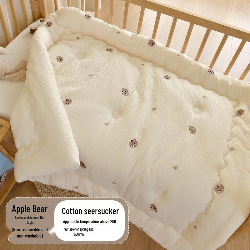 Thickened Pure Cotton Baby Quilt for Autumn/Winter - Newborn & Toddler Nap Blanket