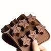 15-Cavity Star Shaped Silicone Mold, Food Grade BPA-Free for Chocolate, Candy, Ice Cubes, Cake Decoration, Baking