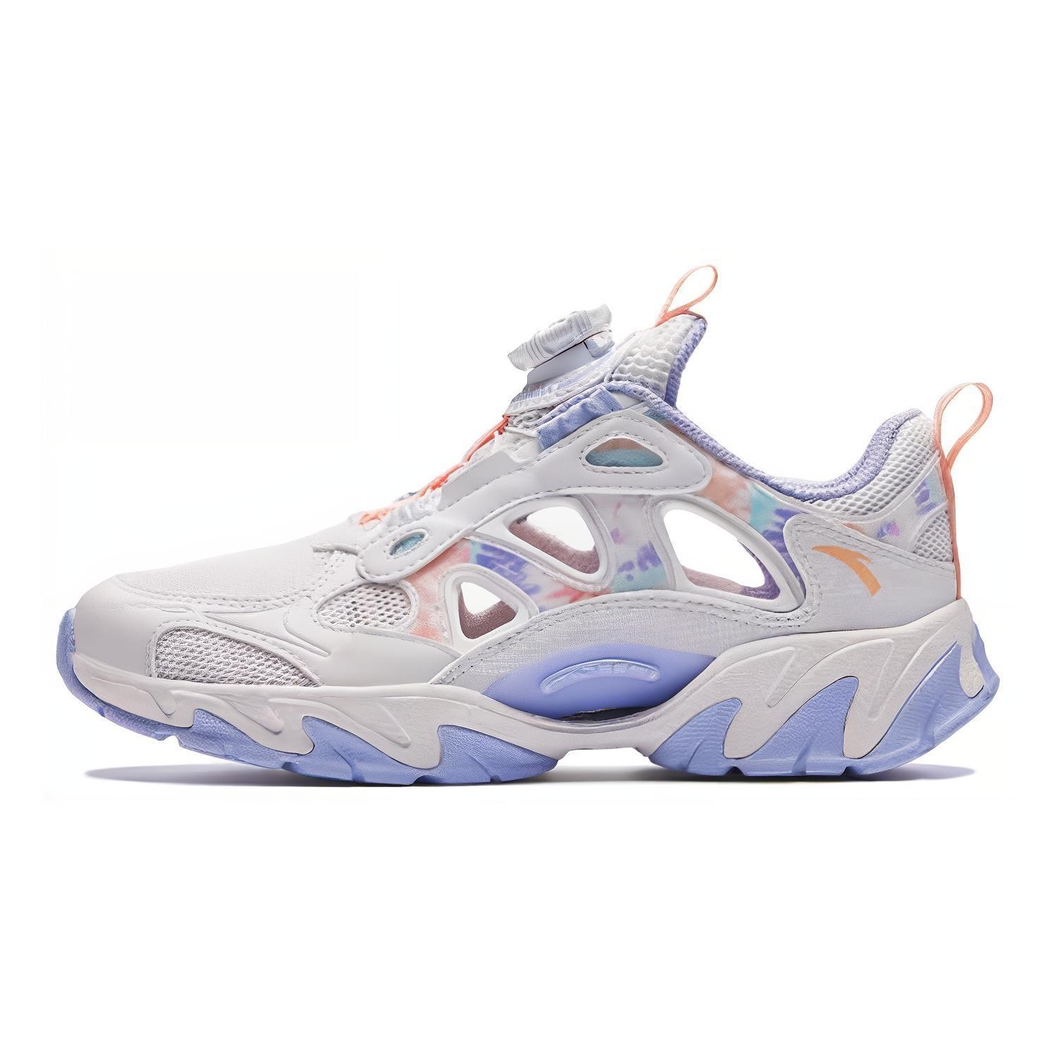 (GS) ANTA Casual Shoes White Purple Kids 322426909-1 EU 38