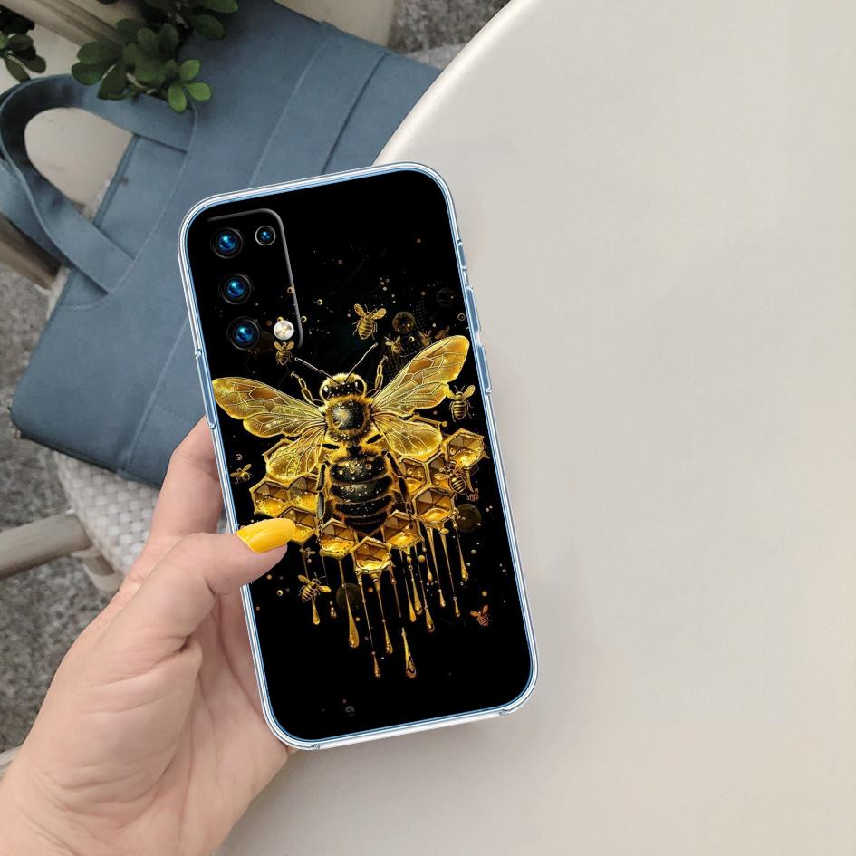 

CJ11 Art Bees Cartoon Transparent Phone Case for Motorola Moto G40 G04 G05 One Ace Action Fusion + Plus Hyper Macro Vision Zoom Motorola One Hyper