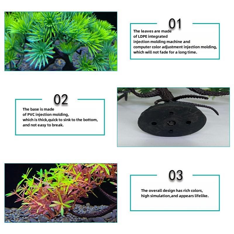 Aquarium Bonsai Tree, Plant, Fish Tank Decoration, Artificial Plant, Flower Decoration, Beta Goldfish Decoration, Freshwater