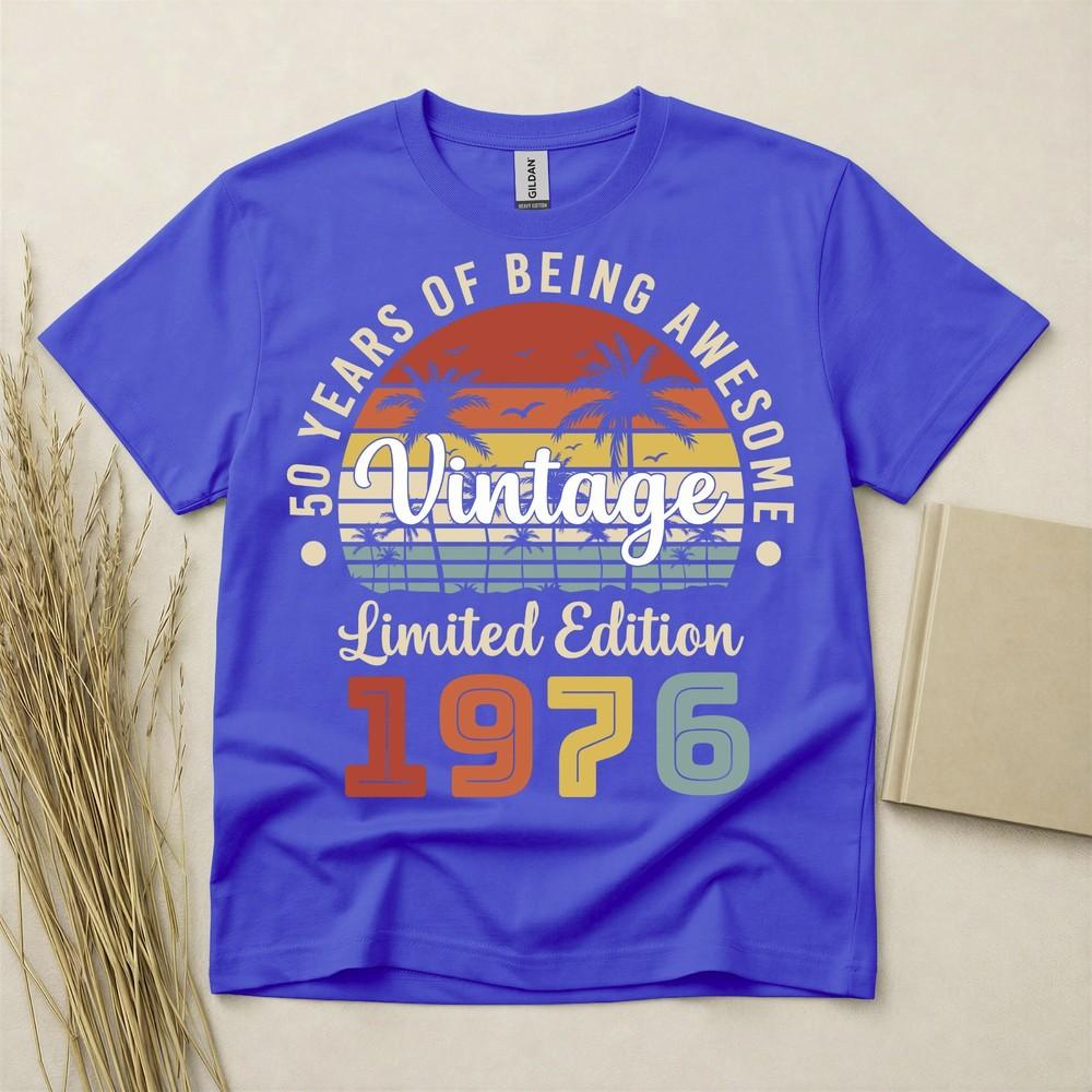 50. Geburtstag T-Shirt Geboren 1976 50 Jahre Alt Geschenke Vintage T-Shirt 1976 Fünfzig