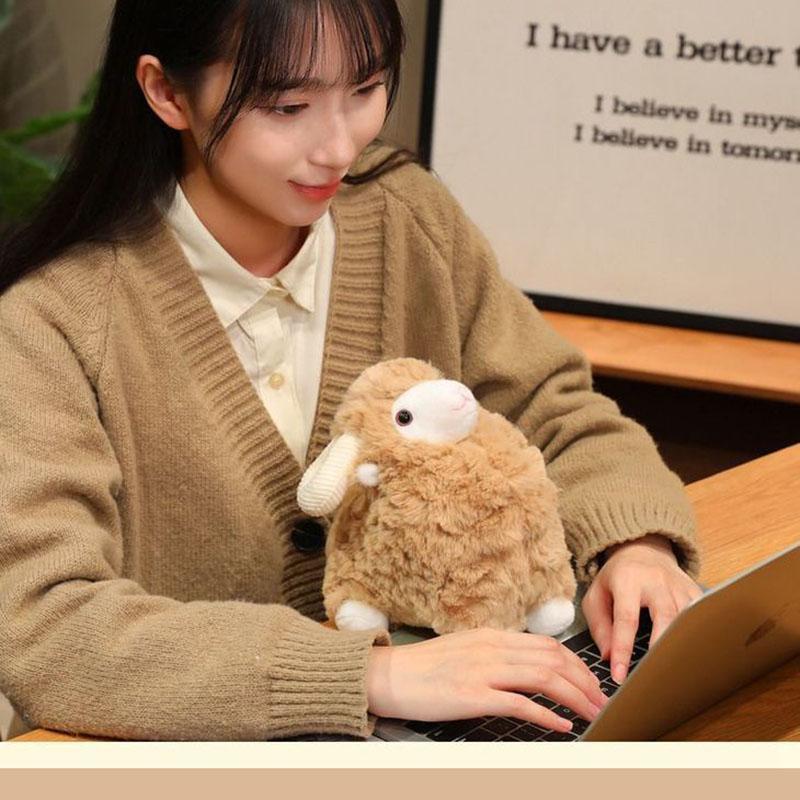 Cute Simulation Sheep Plush Toy Squishy Fluffy Stuffed Animal Lamb Doll For Kids Birthday Gift Home Decoration Companion Pillow