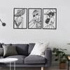 Women Body Lines Art 3Pcs Metal Minimalists Abstract Woman Wall Art Female Wall Decor Hanging For Living Room Bedroom