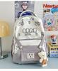 Schoolbag cute cartoon bear milk whirring primary school backpack first and second grade cartoon children's fun contrasting color splicing backpack