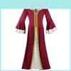 European Fantasy King Queen Cosplay Costumes Set With Polyester Fabric For Holiday Role Play