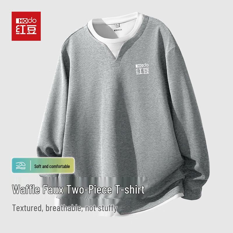 Hodo Men s Waffle Knit Long Sleeve Base Layer T-Shirt XL