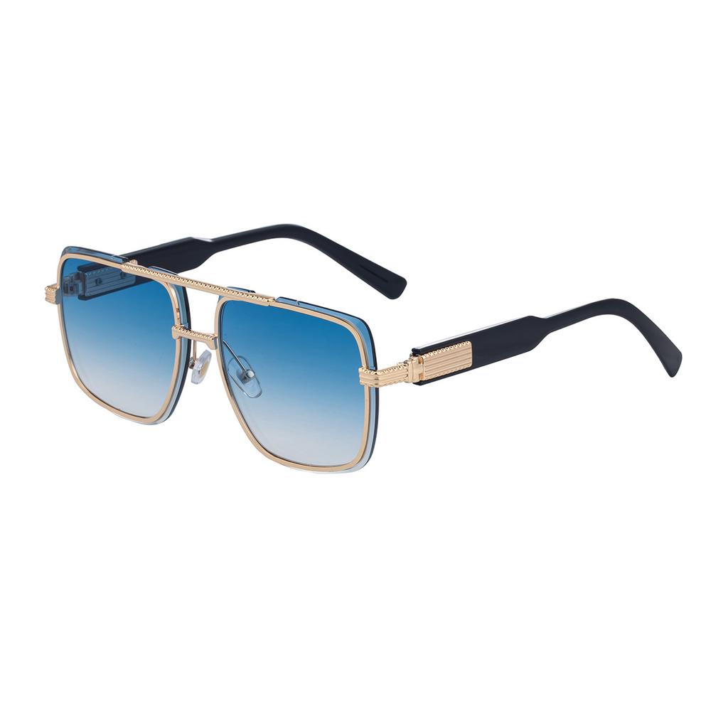 JYL TS Men's Metal Double-Bridge - Threaded Square Driving Sunglasses WF-5G245