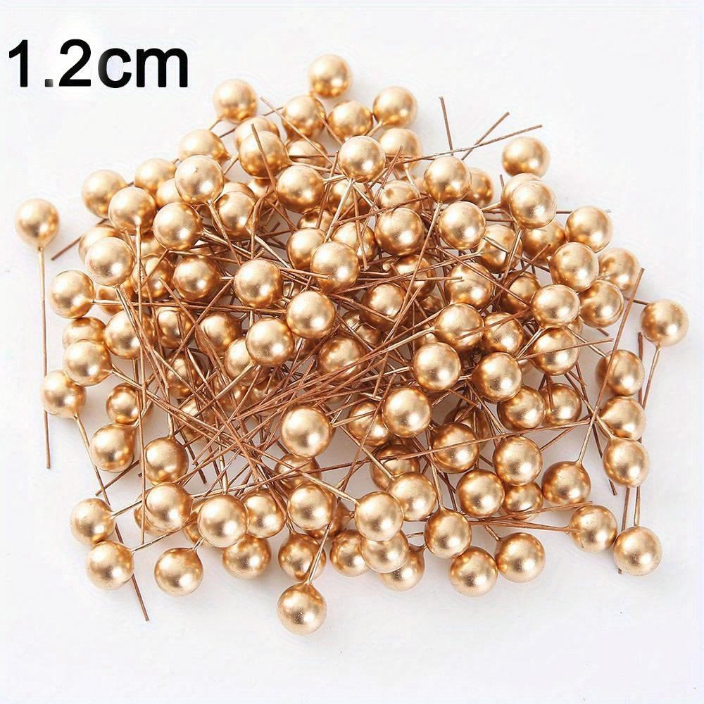 50/100pcs Artificial Holly Berries Mini Fake Berries Decor On Wire For Christmas Tree Decorations Flower Wreath DIY Craft