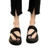 Summer toe sandals women's 2024 new versatile women's flat-soled beach shoes women's platform casual fashion women's shoes tide