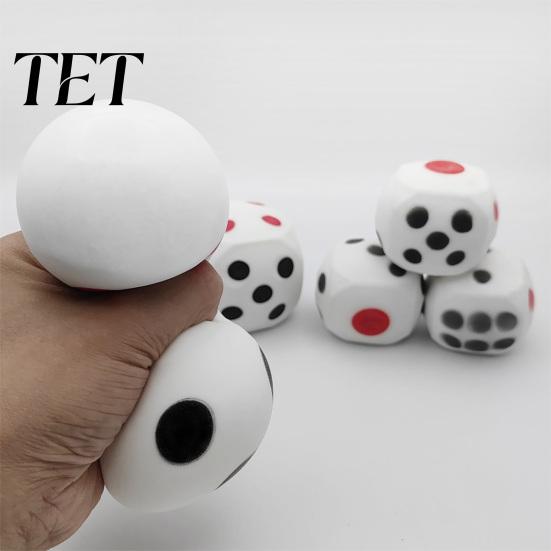 Office Desk Fidget Toy 1/2Pcs Giant Dice Stress Relief Toy, Squeeze for Focus Calming Toys Aid & Anxiety Reduction, Relaxation Cube Sensory Soft