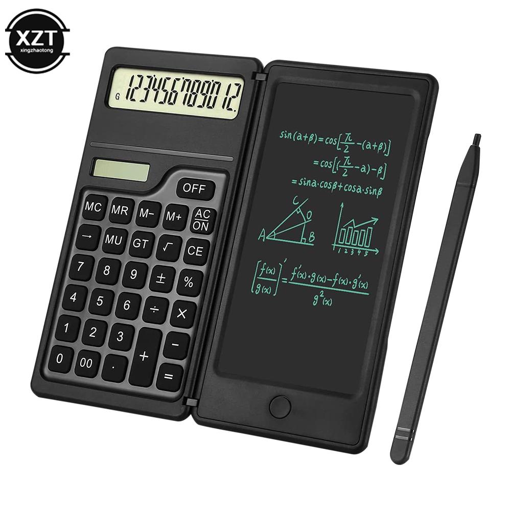 Portable Smart Calculator LCD Screen Writing Tablet Folding Scientific Calculator Tablet Digital Drawing Pad With Stylus Pen