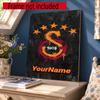 Galatasaray Customize Your Name Diamond Painting Round Diamond Rhinestones Mosaic Diamond Embroidery Wall Paintings Rhinestones Gift Frameless