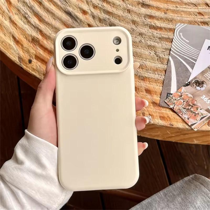 Hochwertige Flüssigsilikon-Schutzhülle für iPhone 17 Air 16 15 14 13 12 11 Pro Max Plus 16E 17 Pro Max Kameraschutz Matt Weiche Abdeckung