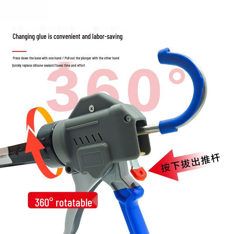 Upgrade Nine-Axis Automatic Glue Gun: Effort-Saving, Precision Beauty Glue & Hard Barrel Caulking Tool