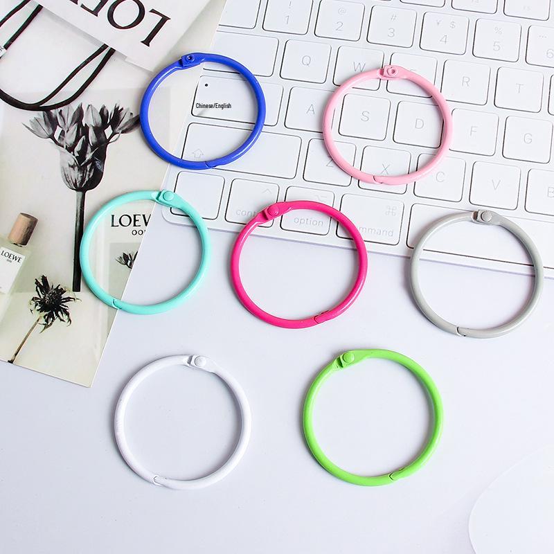 45mm Candy Color Open Card Ring for DIY Jewelry and Keychains