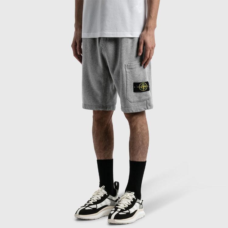 STONE ISLAND Pantaloncini Cargo Bermuda 'Grigio Melange' da Uomo 741564651-V0M64