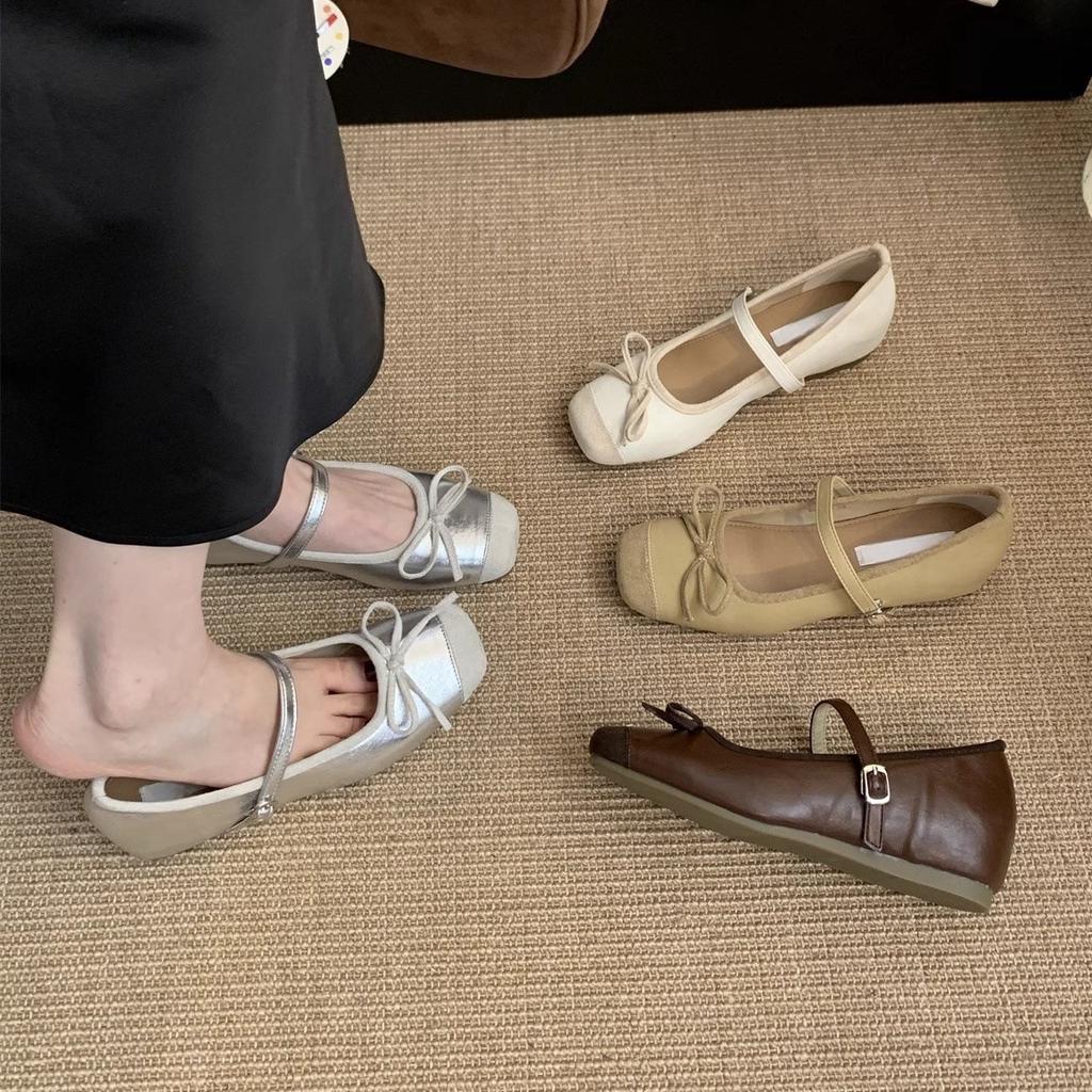 Inner Height Increase Silver Light Mouth Single Shoes Women's Spring New 2025 Spring New Retro Evening Platform Mary Jane Shoes
