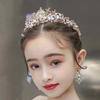 Elegant Crown Hair Accessory Vintage Princess Rhinestone Tiara  Clothing Accessories