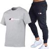 2023 Spring/Summer Cotton Short Sleeve & Long Pants Sports Set - Breathable, Versatile, Customizable