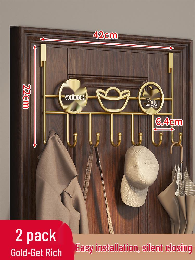 Door-Mounted Hook & Storage Rack for Clothes, Coats, and More