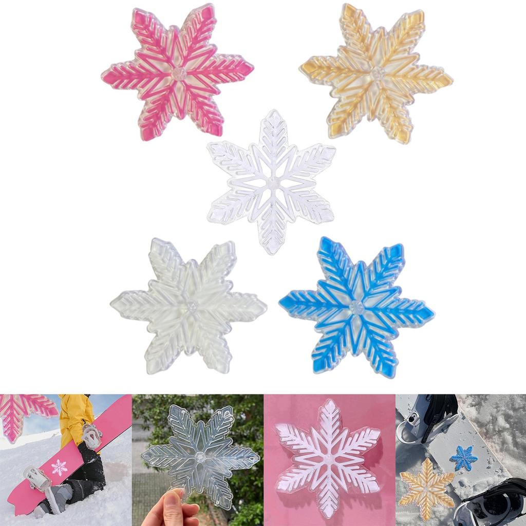 Stylish Snowflake Snowboard Stomp Pad Non Slip PVC Mat for Men Women Beginner Snowboarding