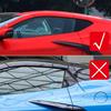 For Chevrolet Corvette C8   2022 2023 Car Accessories ABS Rear Window Shutter Cover Trim Window Louver Side Vent Trim