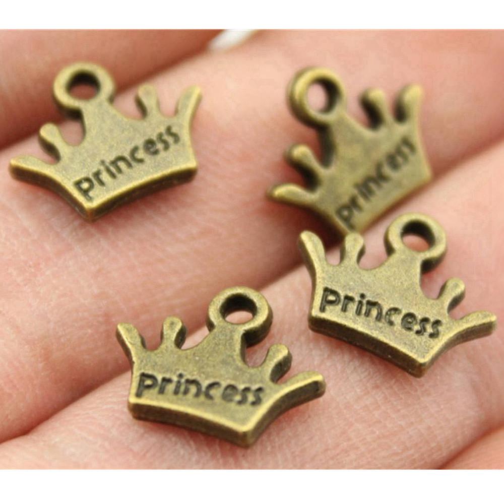 Charms Crown Pendants Minimalist Jewelry Components QC035