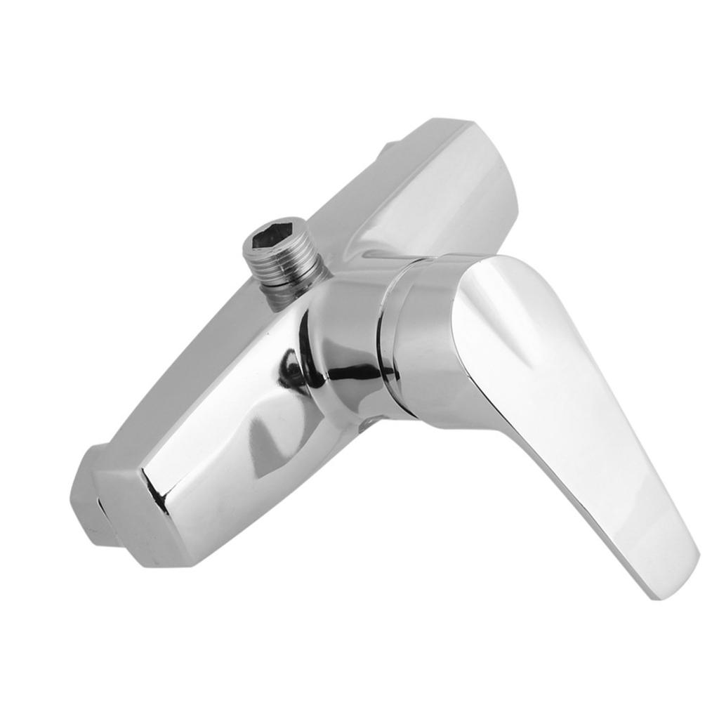 ZDETGU Bathtub Mixer Tap Wall Mounted Bath Shower Valve Single Handle Faucet with Zinc Alloy Body for Sy Installation and Temperature Control