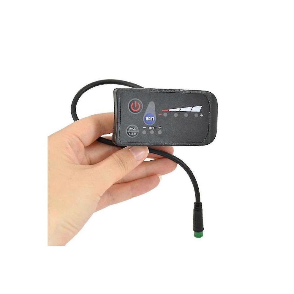 Waterproof 36V Electric Bike Display S810 with LED, Gear Memory, Black ABS Panel